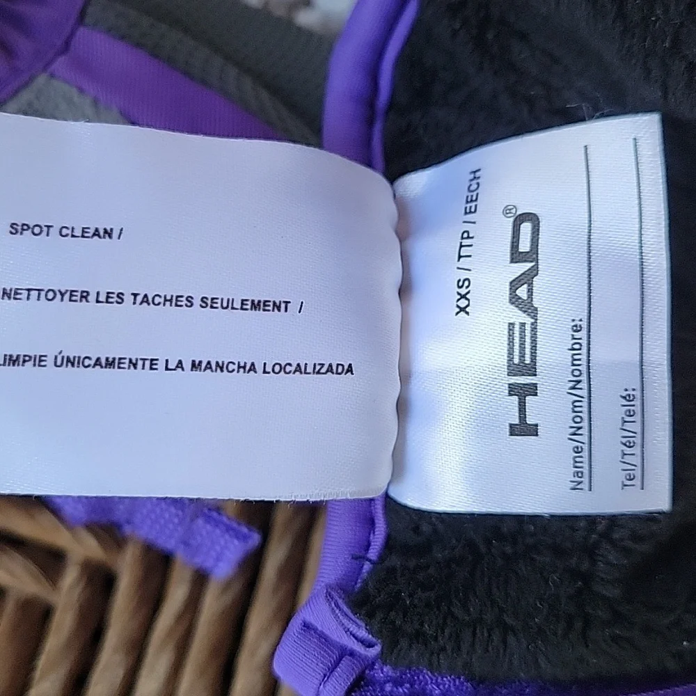 HEAD Junior Ski & Snowboarding Mittens, purple, size XXS (1-2 yrs)